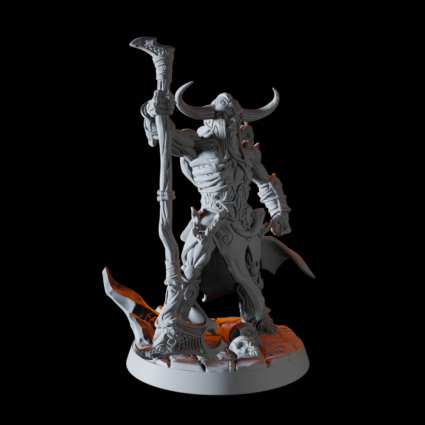 Draugr Battlemaster Miniature for Dungeons and Dragons, Pathfinder or other TTRPGs
