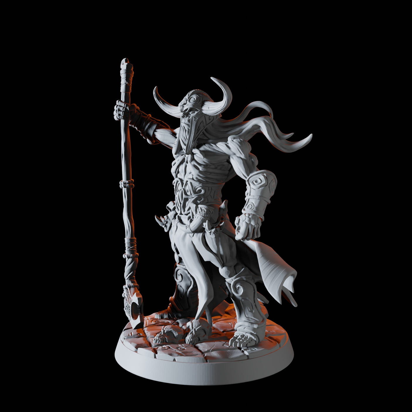 Draugr Battlemaster Miniature for Dungeons and Dragons, Pathfinder or other TTRPGs