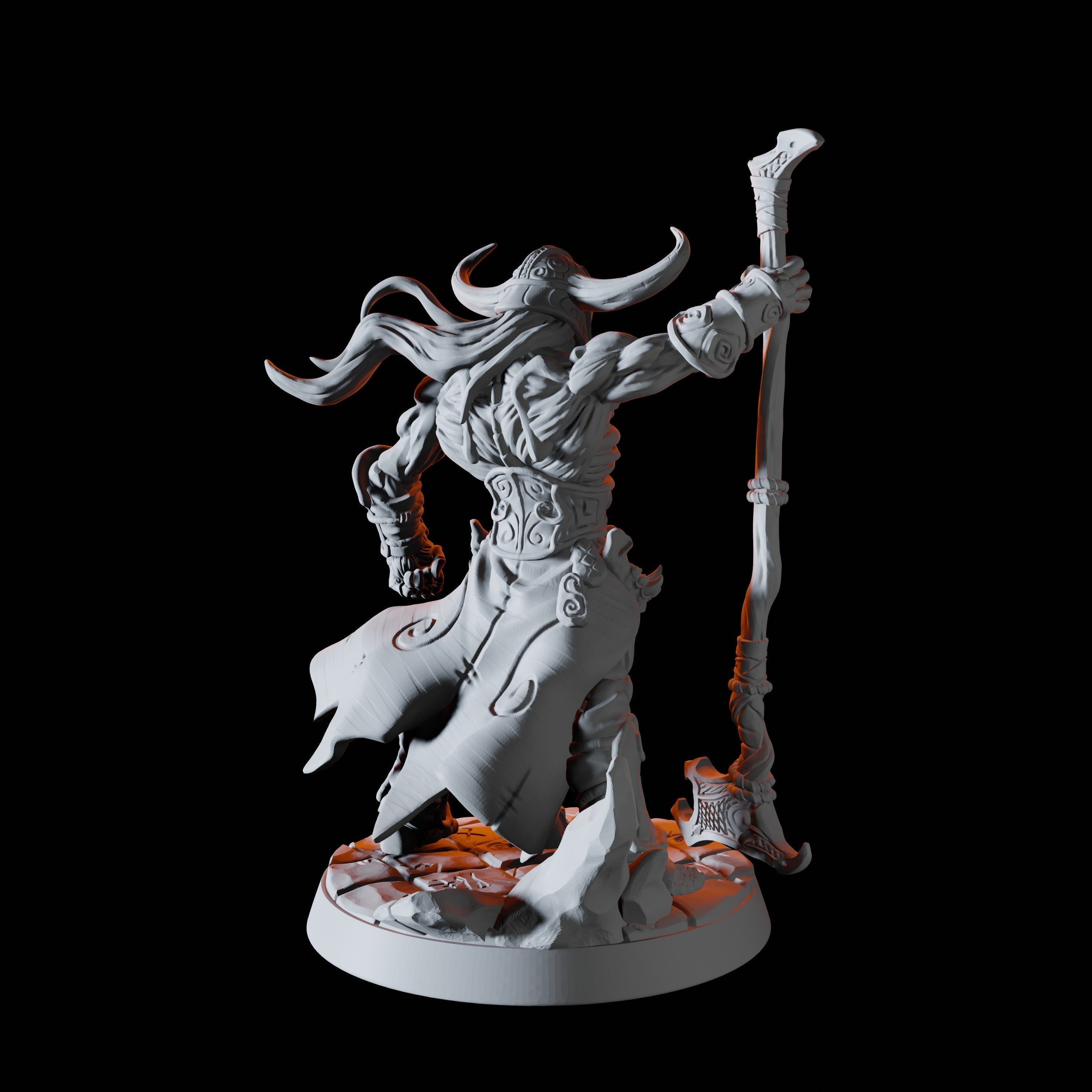 Draugr Battlemaster Miniature for Dungeons and Dragons - Myth Forged