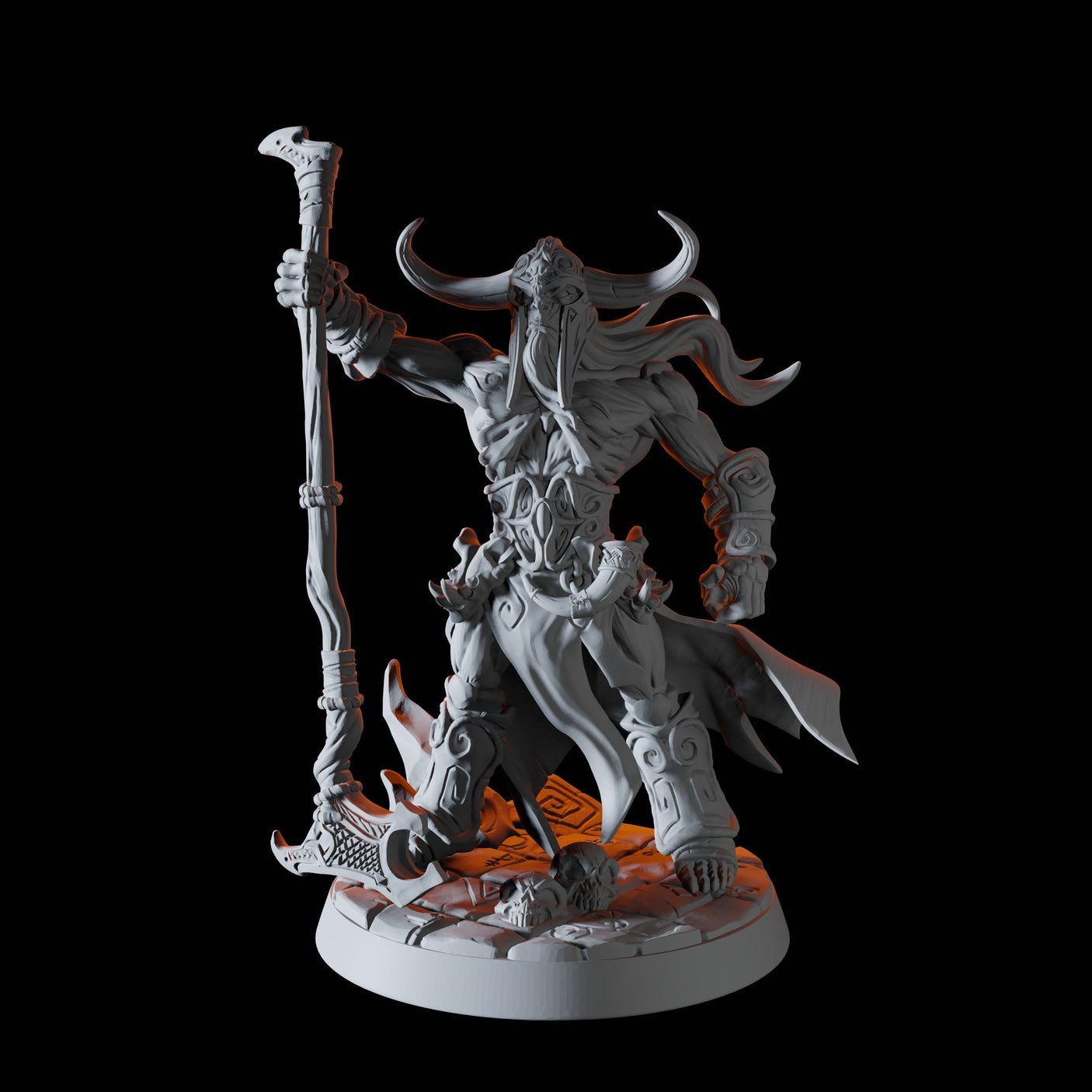 Draugr Battlemaster Miniature for Dungeons and Dragons, Pathfinder or other TTRPGs