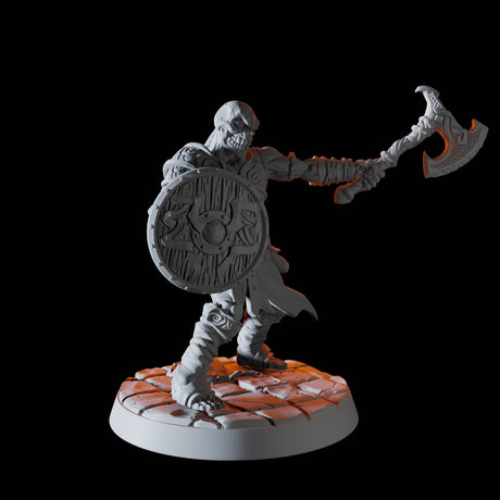 Draugr Warrior B Miniature for Dungeons and Dragons, Pathfinder or other TTRPGs