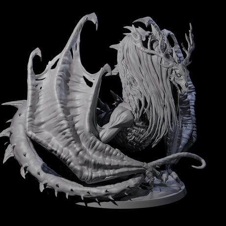 Dread Wendigo Dragon Miniature for Dungeons and Dragons, Pathfinder or other TTRPGs