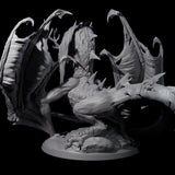 Dread Wendigo Dragon Miniature for Dungeons and Dragons, Pathfinder or other TTRPGs