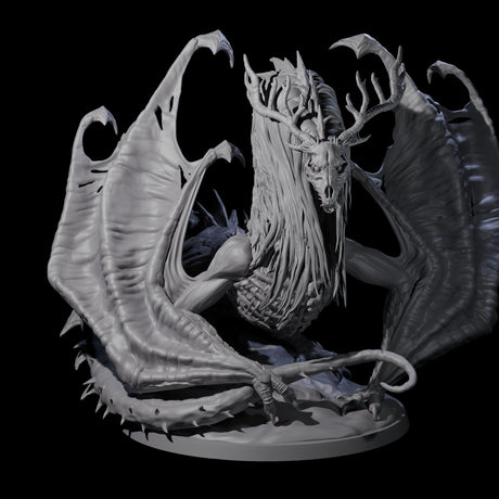 Dread Wendigo Dragon Miniature for Dungeons and Dragons, Pathfinder or other TTRPGs