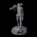 Dressed For The Weather Human Operative Miniature for Dungeons and Dragons, Pathfinder or other TTRPGs