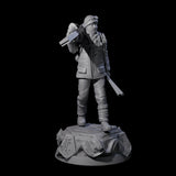 Dressed For The Weather Human Operative Miniature for Dungeons and Dragons, Pathfinder or other TTRPGs