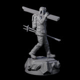 Dressed For The Weather Human Operative Miniature for Dungeons and Dragons, Pathfinder or other TTRPGs