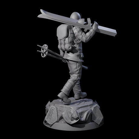 Dressed For The Weather Human Operative Miniature for Dungeons and Dragons, Pathfinder or other TTRPGs
