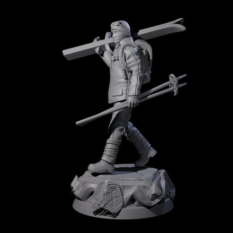 Dressed For The Weather Human Operative Miniature for Dungeons and Dragons, Pathfinder or other TTRPGs