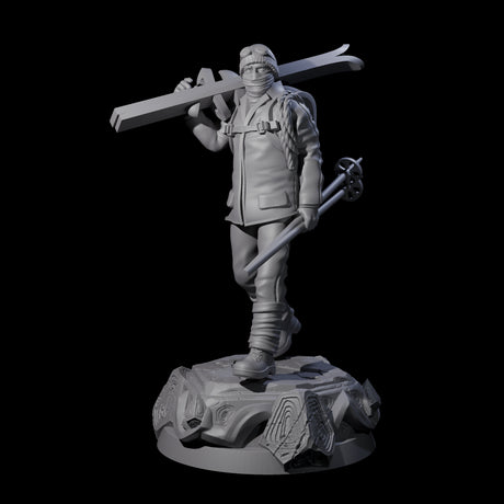 Dressed For The Weather Human Operative Miniature for Dungeons and Dragons, Pathfinder or other TTRPGs