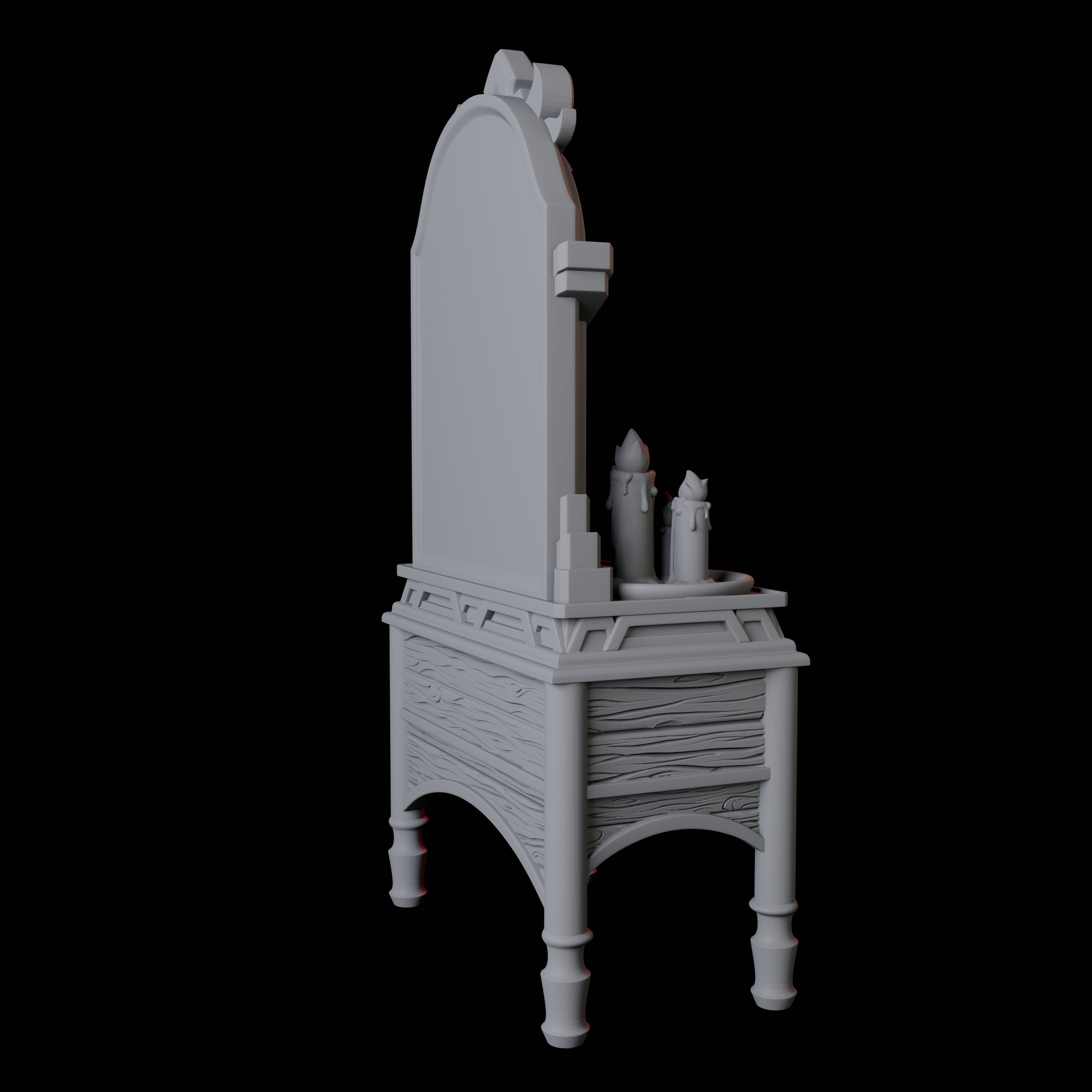 Dressing Table Miniature for Dungeons and Dragons, Pathfinder or other TTRPGs