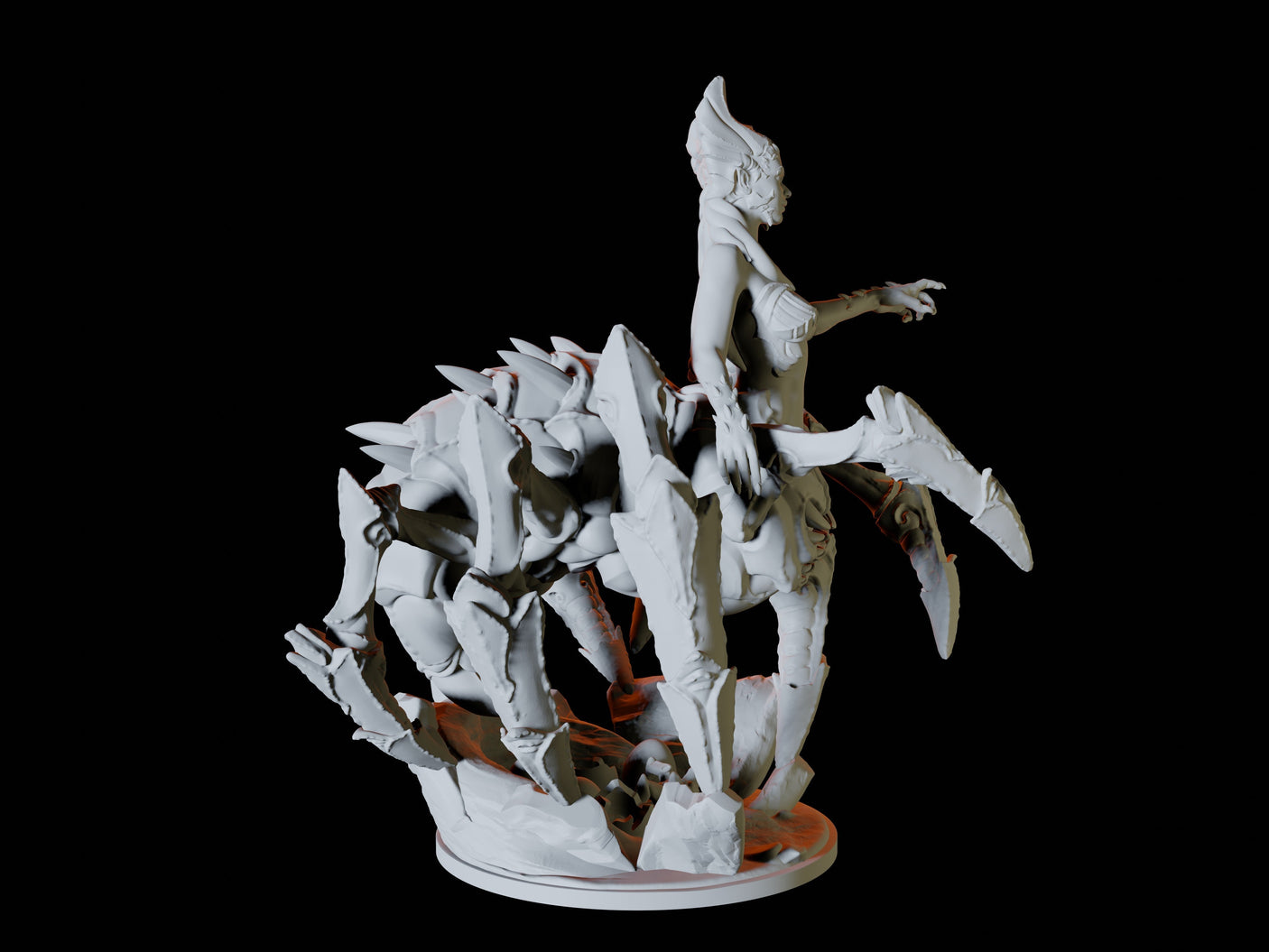 Drider Miniature for Dungeons and Dragons, Pathfinder or other TTRPGs