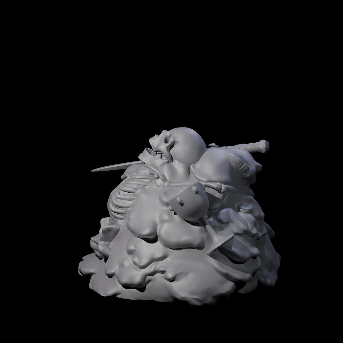 Dripping Gelatinous Mound Miniature for Dungeons and Dragons, Pathfinder or other TTRPGs