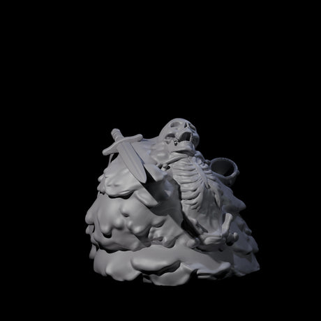 Dripping Gelatinous Mound Miniature for Dungeons and Dragons, Pathfinder or other TTRPGs