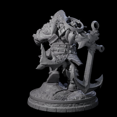 Dripping Sharkin B Miniature for Dungeons and Dragons, Pathfinder or other TTRPGs
