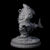 Dripping Sharkin B Miniature for Dungeons and Dragons, Pathfinder or other TTRPGs