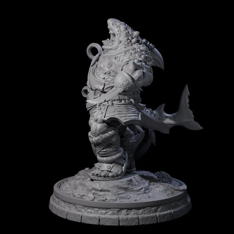 Dripping Sharkin B Miniature for Dungeons and Dragons, Pathfinder or other TTRPGs