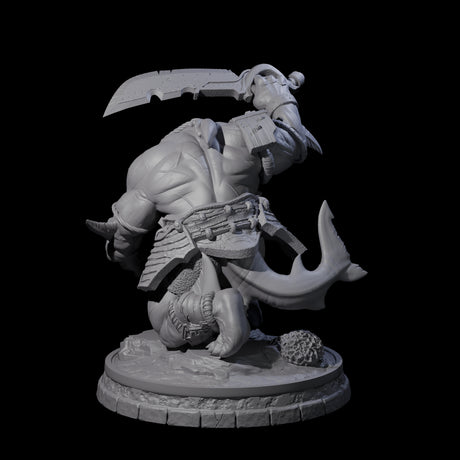 Dripping Sharkin C Miniature for Dungeons and Dragons, Pathfinder or other TTRPGs