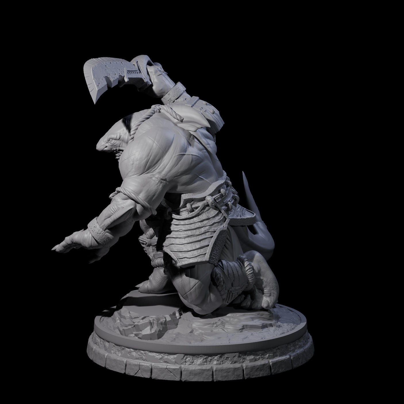 Dripping Sharkin C Miniature for Dungeons and Dragons, Pathfinder or other TTRPGs