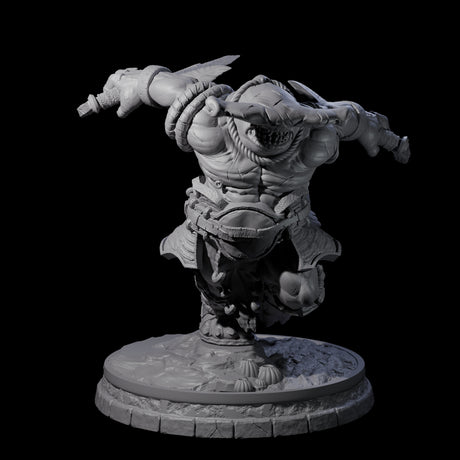 Dripping Sharkin D Miniature for Dungeons and Dragons, Pathfinder or other TTRPGs