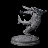 Dripping Sharkin D Miniature for Dungeons and Dragons, Pathfinder or other TTRPGs