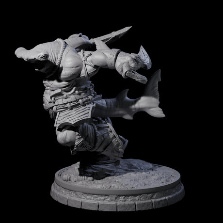 Dripping Sharkin D Miniature for Dungeons and Dragons, Pathfinder or other TTRPGs