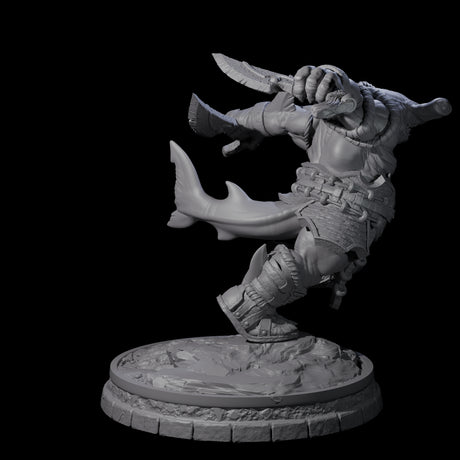Dripping Sharkin D Miniature for Dungeons and Dragons, Pathfinder or other TTRPGs