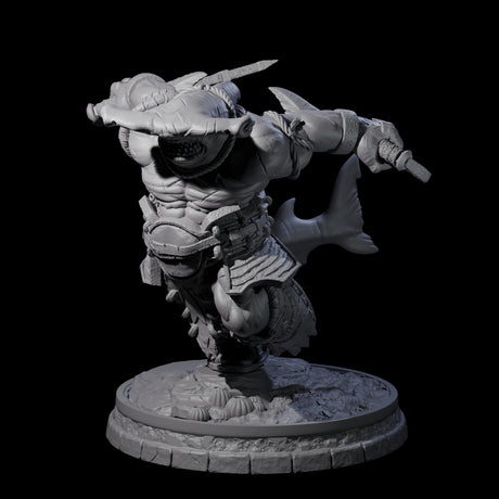 Dripping Sharkin D Miniature for Dungeons and Dragons, Pathfinder or other TTRPGs