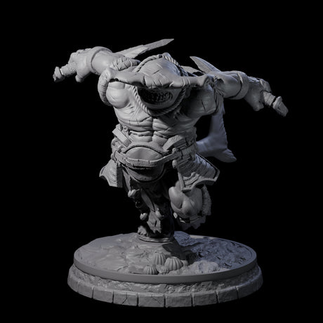 Dripping Sharkin D Miniature for Dungeons and Dragons, Pathfinder or other TTRPGs