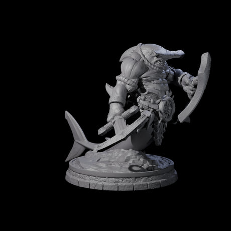 Dripping Sharkin E Miniature for Dungeons and Dragons, Pathfinder or other TTRPGs