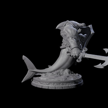 Dripping Sharkin E Miniature for Dungeons and Dragons, Pathfinder or other TTRPGs