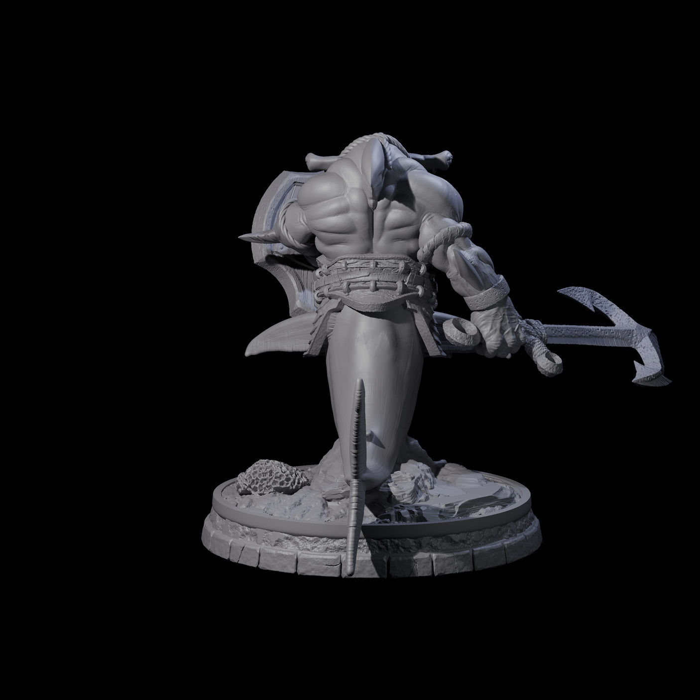 Dripping Sharkin E Miniature for Dungeons and Dragons, Pathfinder or other TTRPGs