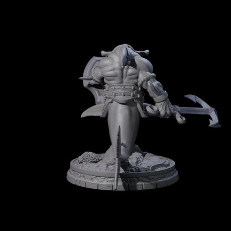 Dripping Sharkin E Miniature for Dungeons and Dragons, Pathfinder or other TTRPGs
