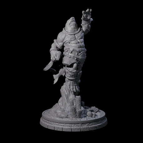 Dripping Sharkin F Miniature for Dungeons and Dragons, Pathfinder or other TTRPGs