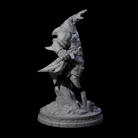 Dripping Sharkin F Miniature for Dungeons and Dragons, Pathfinder or other TTRPGs