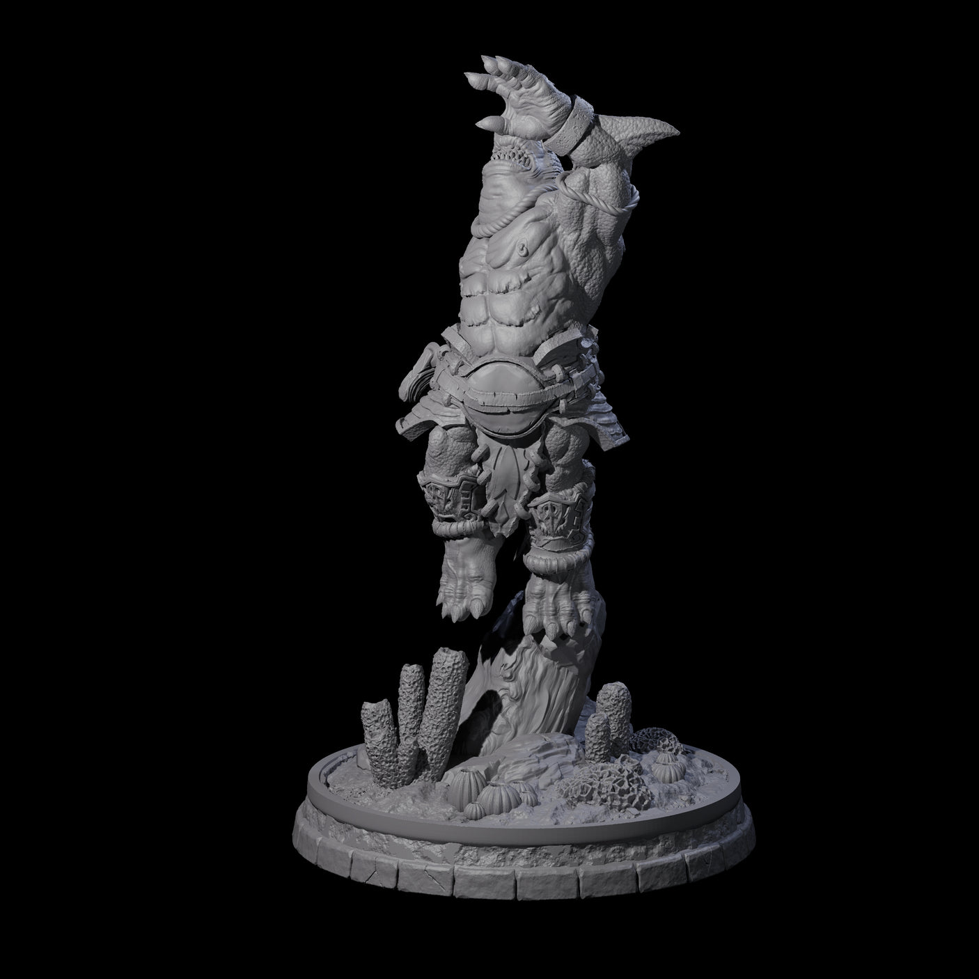 Dripping Sharkin F Miniature for Dungeons and Dragons, Pathfinder or other TTRPGs