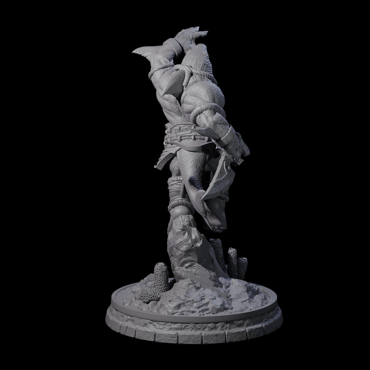 Dripping Sharkin F Miniature for Dungeons and Dragons, Pathfinder or other TTRPGs