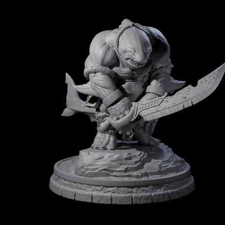 Dripping Sharkin G Miniature for Dungeons and Dragons, Pathfinder or other TTRPGs