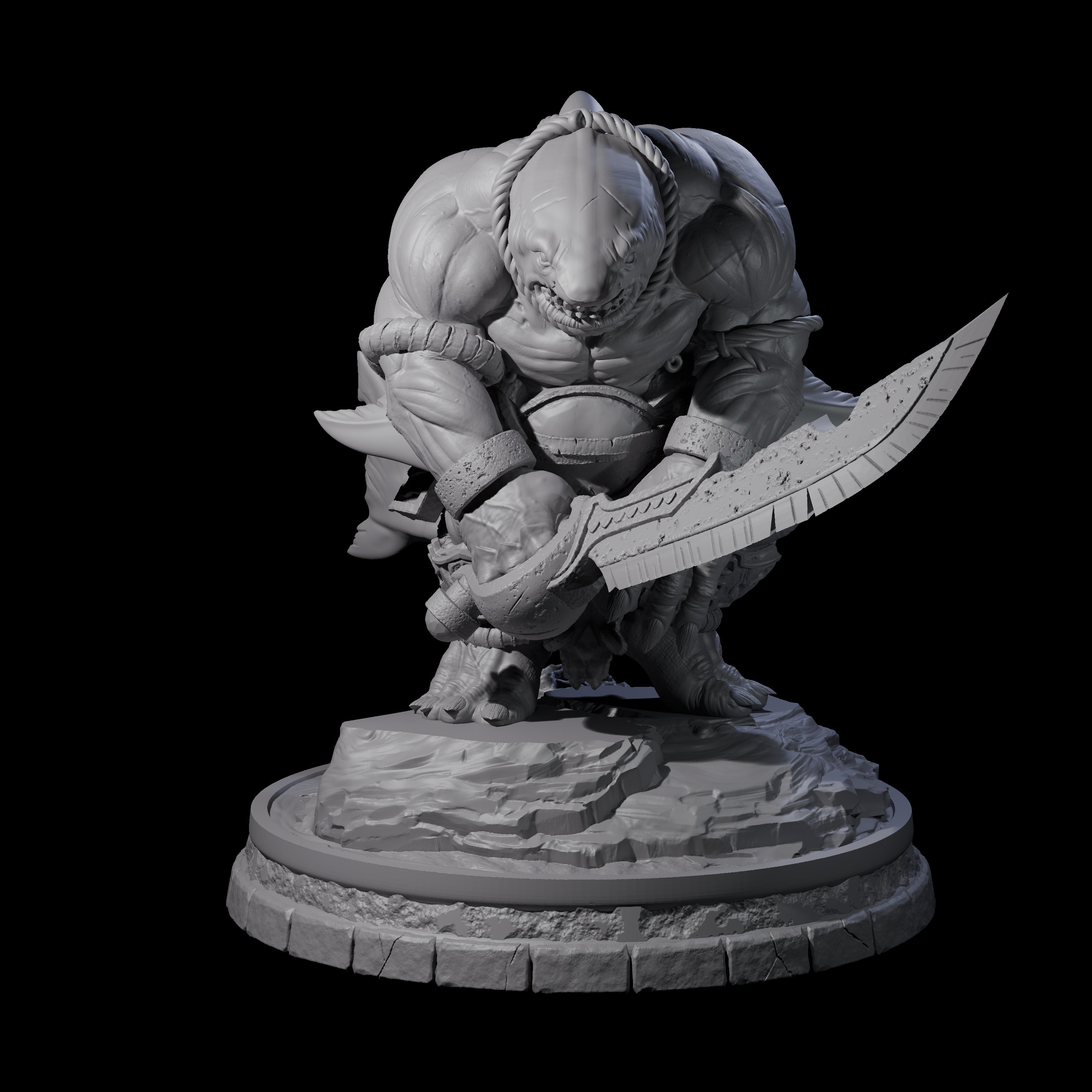 Dripping Sharkin G Miniature for Dungeons and Dragons, Pathfinder or other TTRPGs