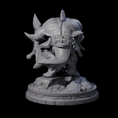 Dripping Sharkin H Miniature for Dungeons and Dragons, Pathfinder or other TTRPGs