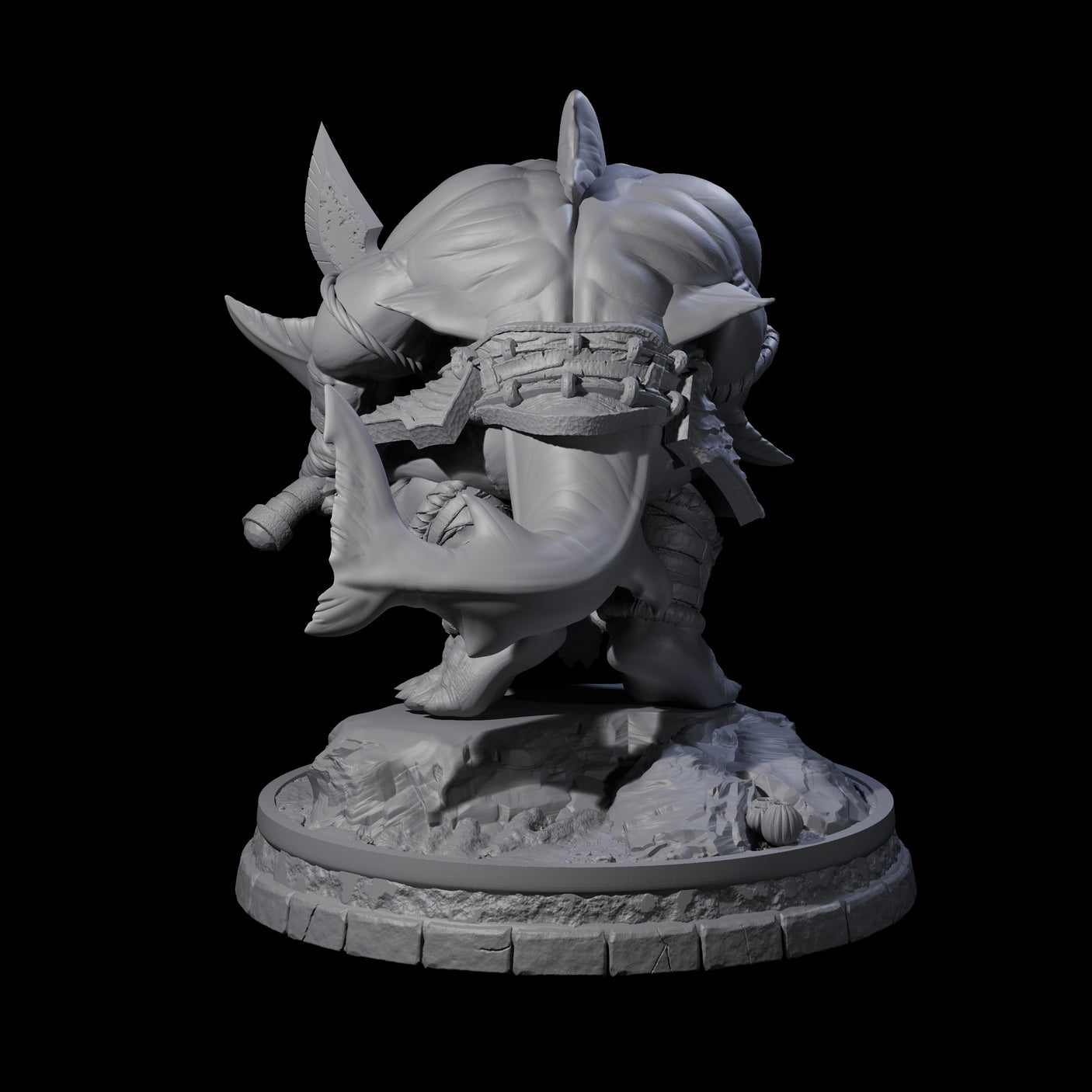 Dripping Sharkin H Miniature for Dungeons and Dragons, Pathfinder or other TTRPGs
