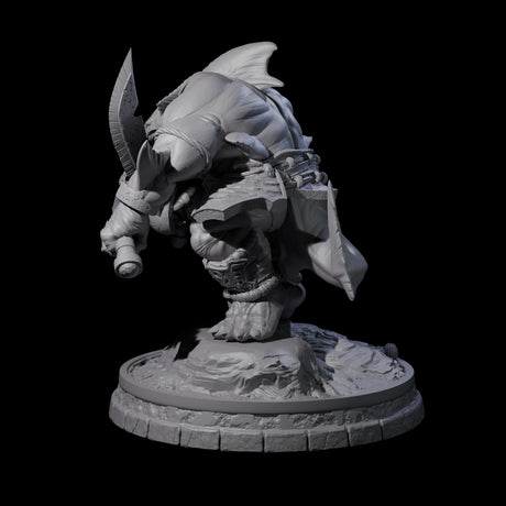 Dripping Sharkin H Miniature for Dungeons and Dragons, Pathfinder or other TTRPGs