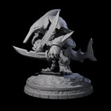 Dripping Sharkin H Miniature for Dungeons and Dragons, Pathfinder or other TTRPGs