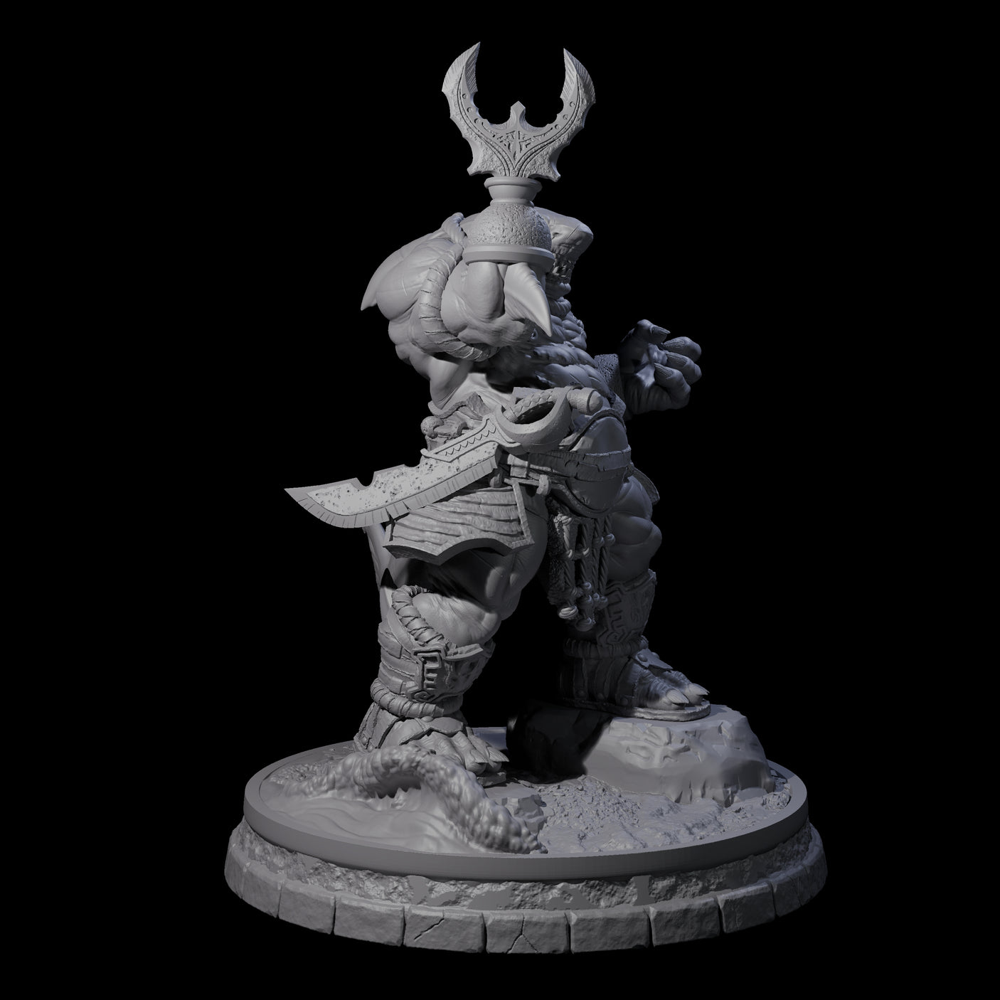 Dripping Sharkin I Miniature for Dungeons and Dragons, Pathfinder or other TTRPGs