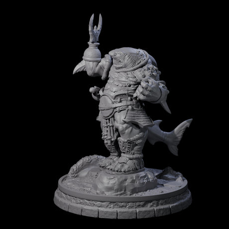 Dripping Sharkin I Miniature for Dungeons and Dragons, Pathfinder or other TTRPGs