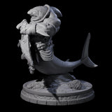 Dripping Sharkin J Miniature for Dungeons and Dragons, Pathfinder or other TTRPGs