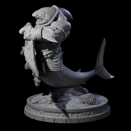 Dripping Sharkin J Miniature for Dungeons and Dragons, Pathfinder or other TTRPGs