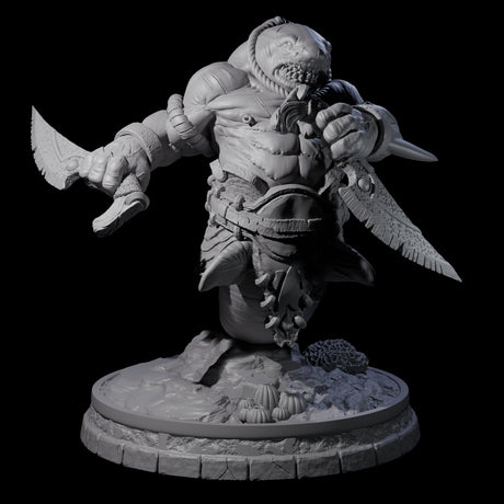 Dripping Sharkin J Miniature for Dungeons and Dragons, Pathfinder or other TTRPGs