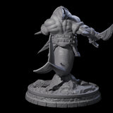 Dripping Sharkin J Miniature for Dungeons and Dragons, Pathfinder or other TTRPGs