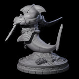 Dripping Sharkin J Miniature for Dungeons and Dragons, Pathfinder or other TTRPGs
